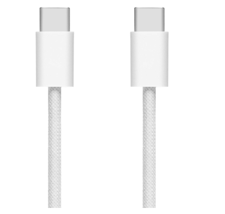 2 meter lång tyg flätad USB-C kabel